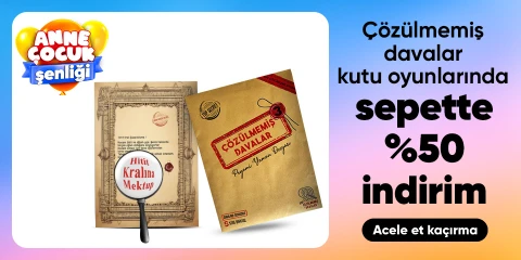 Çözülmemiş Davalar Kutu Oyunlarında Sepette %50 İndirim