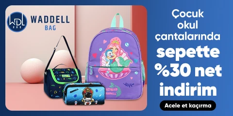 WaddellBag Çocuk Okul Çantaları Modellerinde Sepette Net %30 İndirim