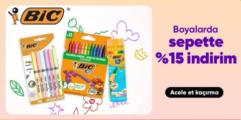 Bic Boyalarda Sepette %15 İndirim