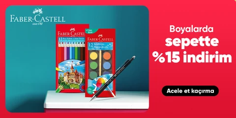 Faber Castell Boyalarda  Sepette %15 İndirim