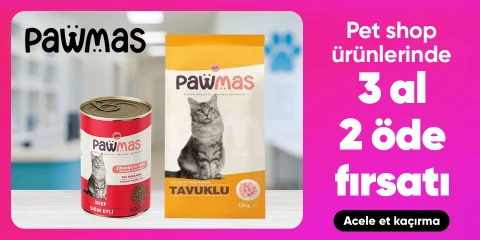 Pet shop ürünlerinde  3 al 2 öde fırsatı
