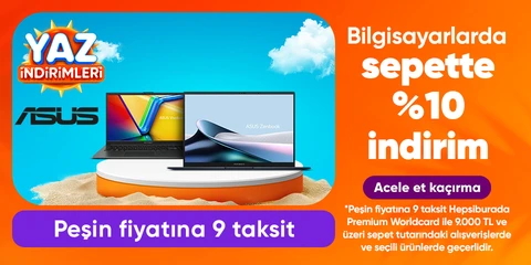 Bilgisayarlarda  sepette %10 indirim