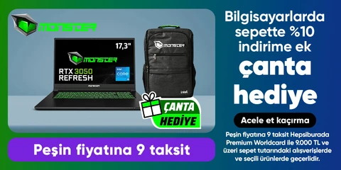 Bilgisayarlarda  sepette %10 indirim