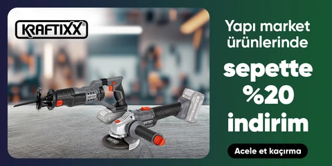 Kraftixx Markalı Ürünlerde Sepette %20 İndirim