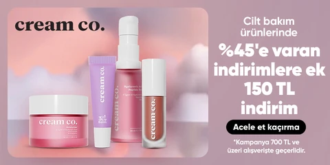 Cilt bakım ürünlerinde  %45'e varan indirimlere ek  150 TL indirim