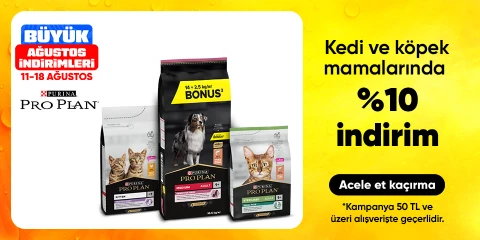 Kedi ve köpek mamalarında  %10 indirim