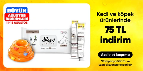 Kedi ve köpek ürünlerinde 75 TL indirim