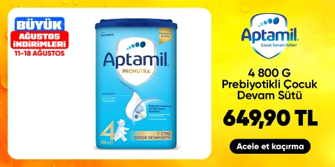 Aptamil 4 Prebiyotikli Çocuk Devam Sütü 800 Gr 649,90 TL