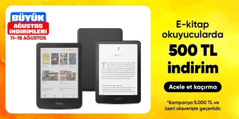 E-kitap okuyucularda  500 TL indirim*