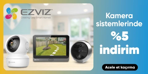 Ezviz markalı kamera Ürünlerinde %5 indirim