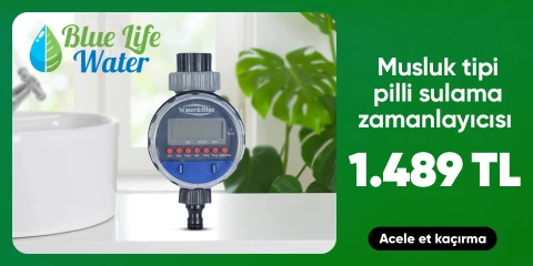 Water&Blue Musluk Tipi Pilli Sulama Zamanlayıcısı -CE Belgeli % 100 Çalışma Garantili- Su Depolarına Ve Şebeke Suyuna Uyumlu
