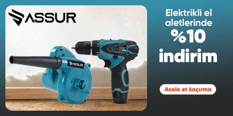 Assur MarkalıElektrikli el aletleri Ürünlerinde %10 İndirim
