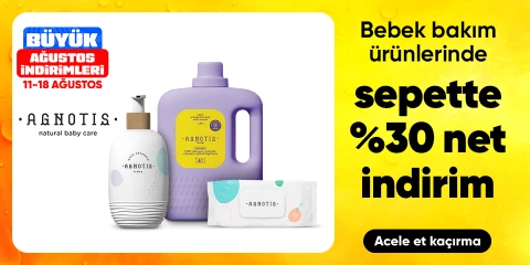Agnotis Bebek Bakım Ürünlerinde Sepette Net %30 İndirim