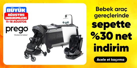 Prego Bebek Araç Gereçlerinde Sepette Net %30 İndirim 