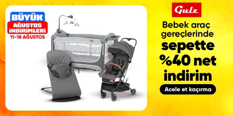 Gulz Bebek Araç GereçlerindeSepette net %40 İndirim