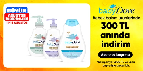 Dove Baby Bebek Bakım Ürünlerinde 1000TL İndirime  300TL İndirim