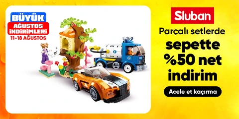 Sluban Markalı Parçalı Setlerde Sepette Net %50 İndirim