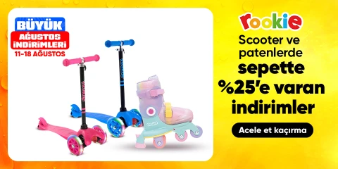 Rookie Scooter ve Patenlerde Sepette Net %25'e Varan İndirim