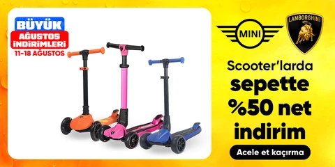 Lamborghini & Mini Cooper Scooterlarda  Sepette Net %40 İndirim