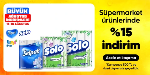 Süpermarket ürünlerinde %15 indirim