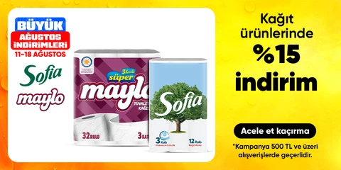 Kağıt ürünlerinde %15 indirim