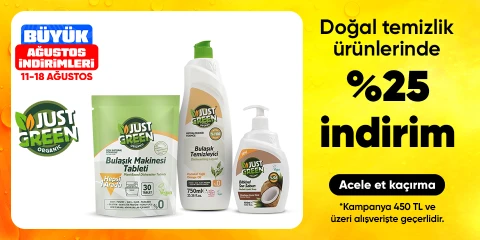 Doğal temizlik ürünlerinde %25 indirim