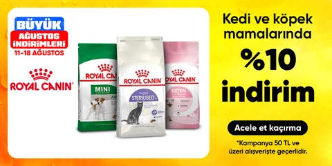 Kedi ve köpek mamalarında %10 indirim
