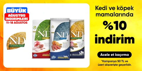 Kedi ve köpek mamalarında %10 indirim