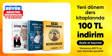 Yeni dönem ders kitaplarında 100 TL indirim