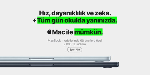 Macbook Bi'Öğrenci 
