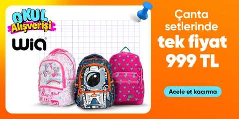 Çanta setlerinde tek fiyat 999 TL