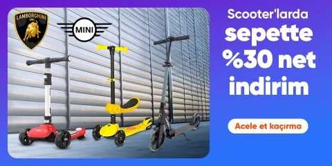 Mini Cooper & Lamborghini Scooterlarda Sepette Net %30 İndirim