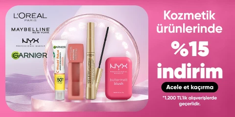 Kozmetik ürünlerinde  %15 indirim