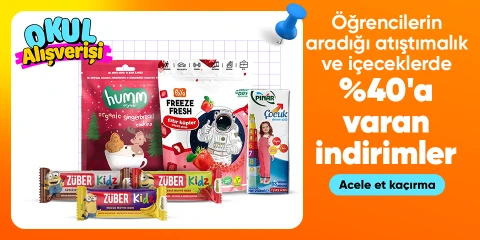 Öğrencilerin aradığı  atıştımalık ve içeceklerde  %40'a varan indirimler
