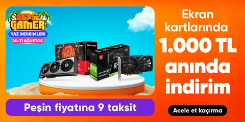 Ekran Kartlarında 1000 TL Kupon Fırsatı
