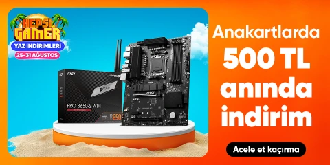 Anakartlarda 500 TL Kupon 