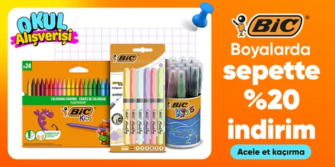 Boyalarda sepette %20 indirim