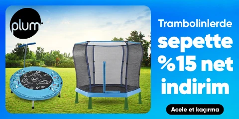 Plum Markalı Trambolinlerde Sepette Net %15 İndirim