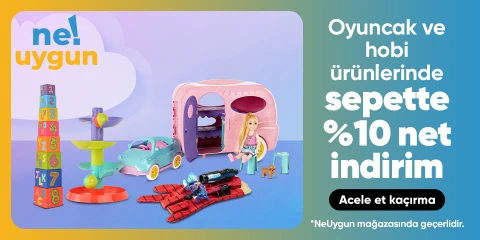 NeUygun Mağazasında Oyuncak ve Hobi Ürünlerinde Sepette Net %10 İndirim