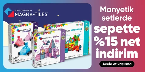 Magna-Tiles Manyetik Setlerde Sepette Net %15 İndirim
