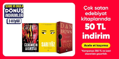 Çok satan edebiyat kitaplarında  50 TL indirim*