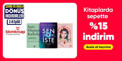 Kitaplarda sepette %15 indirim