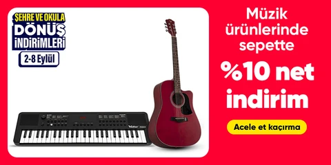 Müzik ürünlerinde sepette %5 net indirim