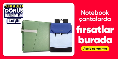 Notebook çantalarda fırsatlar