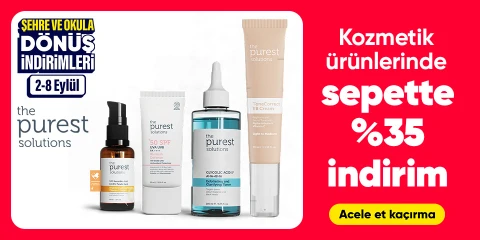 Kozmetik ürünlerinde sepette %35 indirim