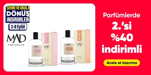 Parfümlerde 2.’si %40 indirimli