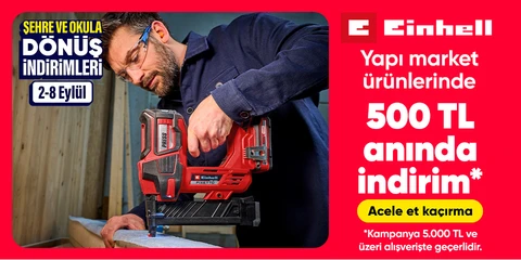 Einhell Markalı Ürünlerde İndirim Fırsatı