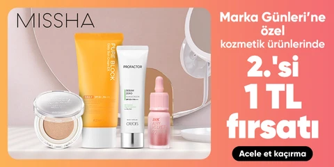 Kozmetik ürünlerinde  2.'si 1 TL fırsatı