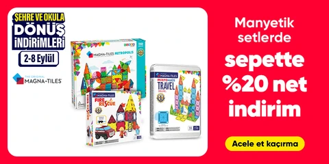 Magna-Tiles Manyetik Setlerde Sepette Net %20 İndirim