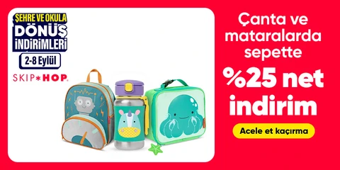 Skip Hop Çanta ve Mataralarda  Sepette %25 Net İndirim